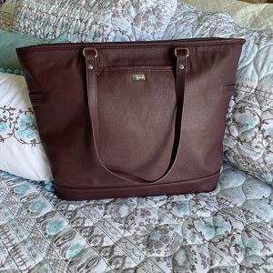 Jewell by Thirty-One faux leather computer tote